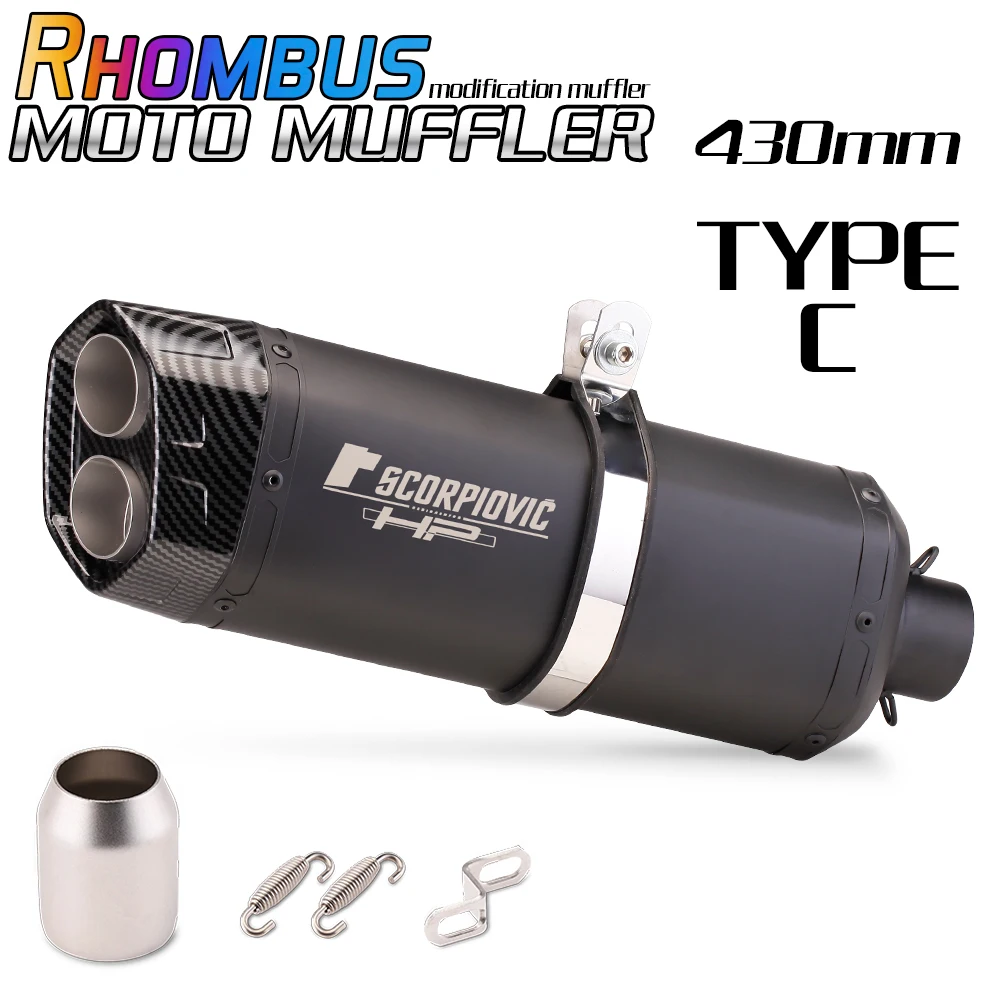 

Универсальная выхлопная труба для мотоцикла, глушитель для скутера nmax R3, R1, ZX6R,NC750X, CBR650, force155, tmax 500