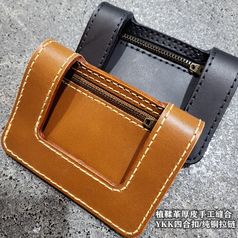 

EDC Hand Made First Top Layer Cowhide Vegetable Tanned Leather Waist Sheath Holster Cover Portable Storage Multifunction Tools