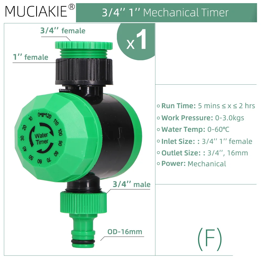 

Садовый таймер MUCIAKIE металлический аналоговый