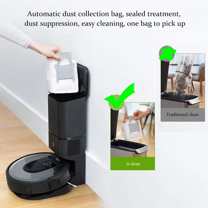 Фото 9 шт., мешки для пыли для робота-пылесоса Irobot Roomba I7 + E5 E6 №2