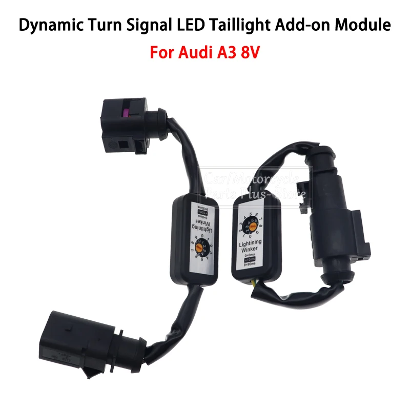 

Светодиодная подсветка с индикасветодиодный пара, дополнительный модуль, жгут проводов для Audi A3, 8 в, черный динамический сигнал поворота, л...