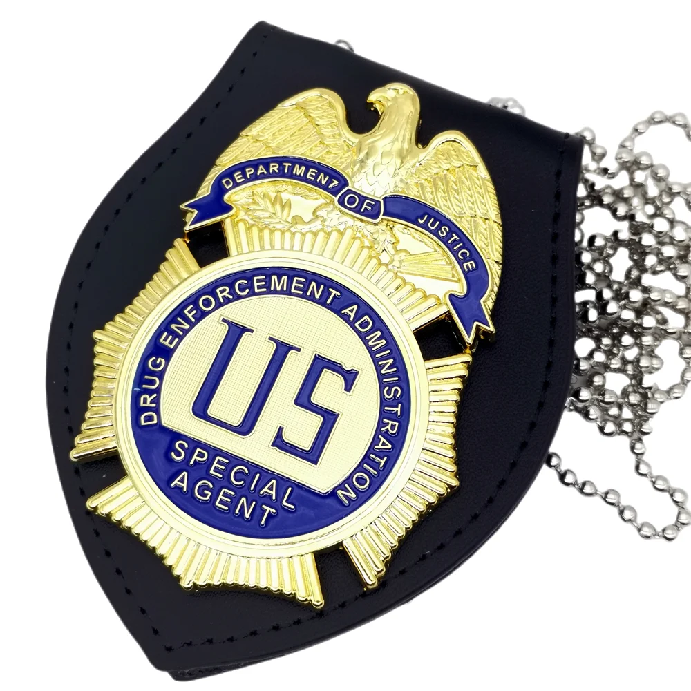 

U.S. metal badge DEA Cosplay film and television props 1:1