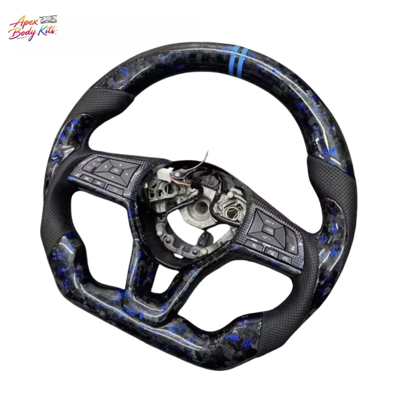 Фото Для Nissan Sylphy, Teana, Qijun, Qida, X-Trail: спортивный руль с плоским дном из карбонового волокна, модернизированный и тюнингованный на заказ №1
