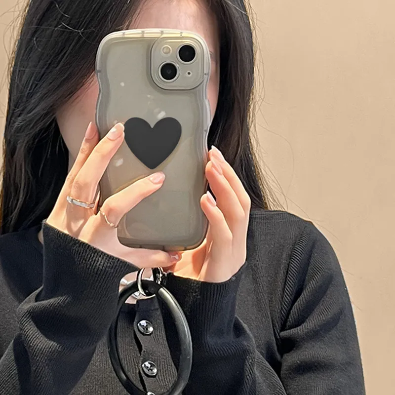 

pretty love mobile pho Love Heart Phone Case For iPhone 11 12 13 Pro Max XS X XR 7 8 Plus SE 2020 Transparent Bumper Back Cover