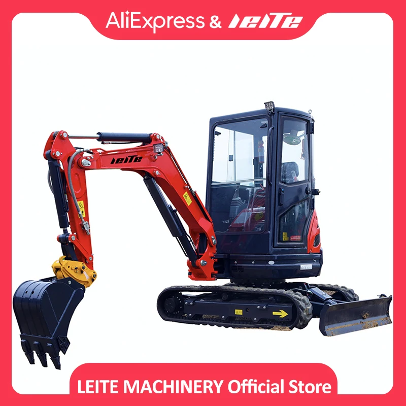 Factory Direct CE EPA  Mini Excavator 2.5 Ton 2500 Kg Hydraulic A Full Set Of Accessories, One Year Warranty Small Digger