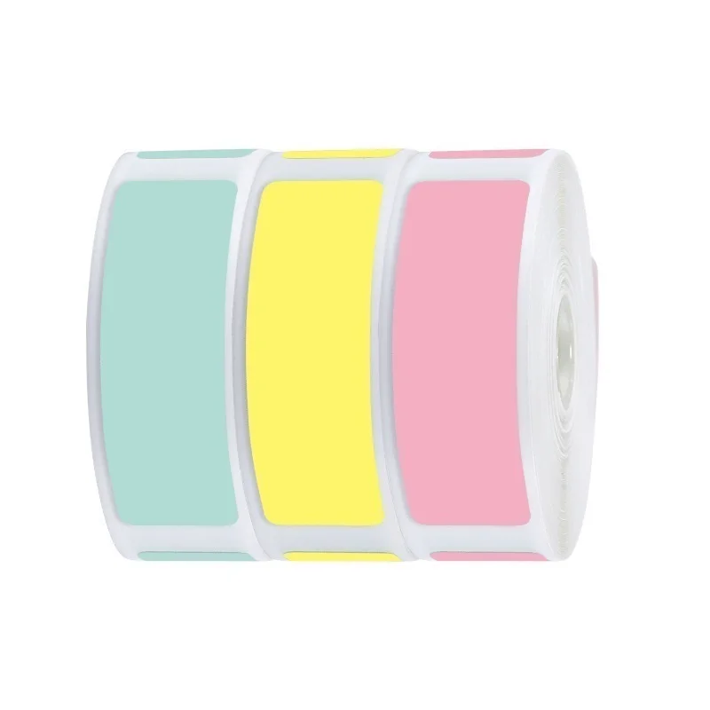 

P11/P12 solid color label paper 5 ROLL self-adhesive printing paper waterproof and oil-proof label name sticker