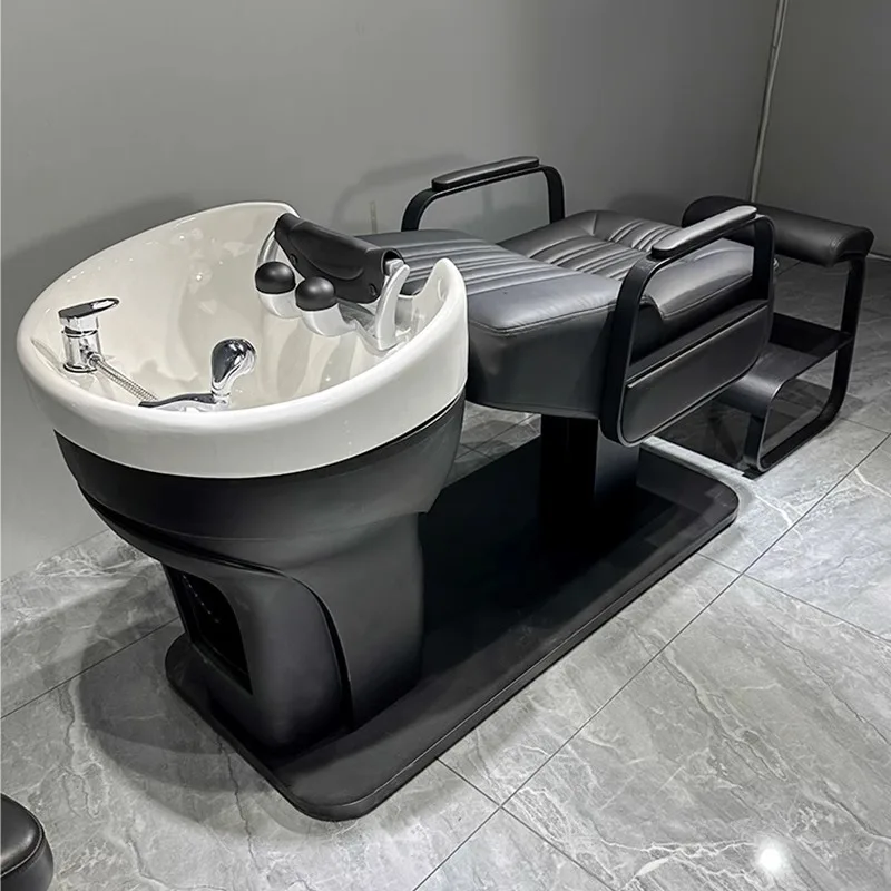 japońska skóra głowy krzesła z szamponem leczenie woda spa łóżko krzesło wygodny luksusowy profesjonalny szampon szezlong sprzęt do mycia