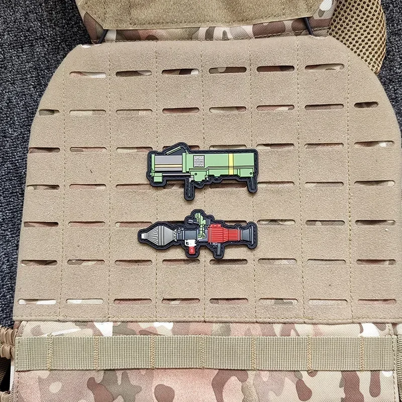 Тактическая нашивка для оружия AK версия Q значки боевых пистолетов 3D из ПВХ Glock на