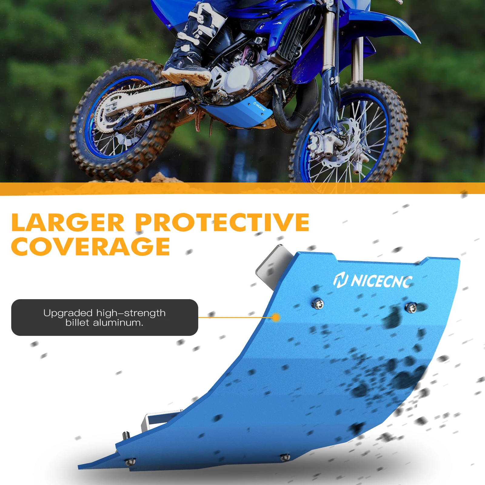 Резиновая пластина NiceCNC для мотоцикла Нижняя защита YAMAHA YZ85 YZ 85 2002-2022 2021 корпус