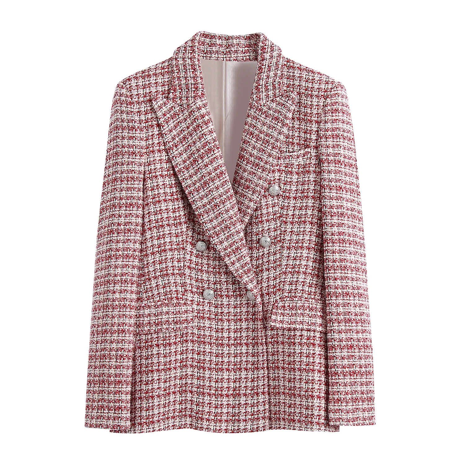 

JC·KILIG 2022 New Texture Double Breasted Casual Suit Coat B4123