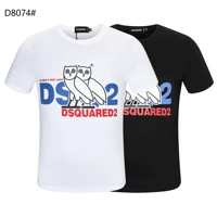 dsquared2 simple strokes of owl neutral couple casual dsq2 short sleeve d2 round neck fashion shirt boyfriend gift t shirt d8074