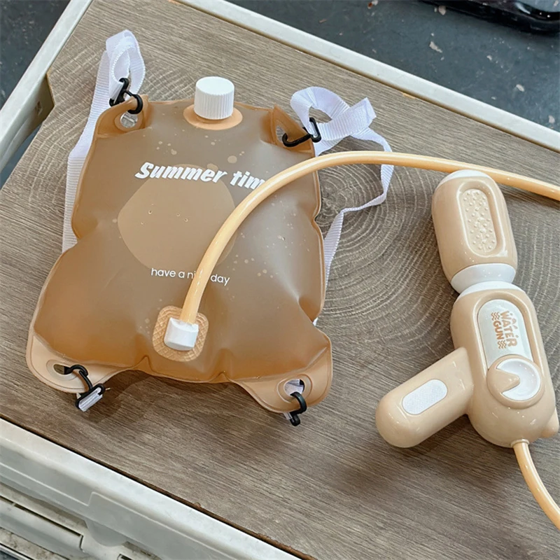 Детский мягкий водный мешок пистолет для рисования длинный рюкзак игрушка