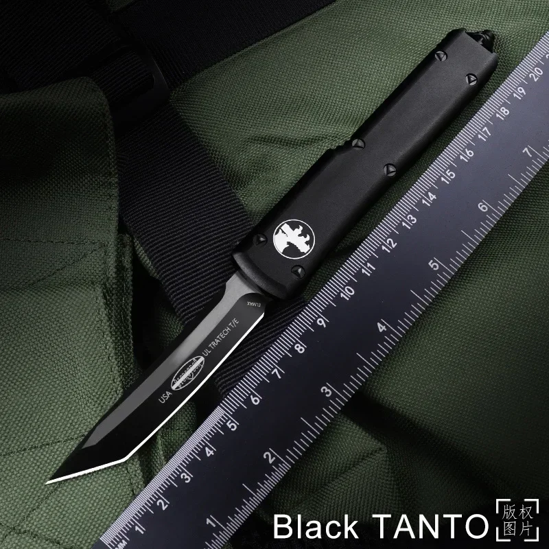 ULTRATECH KNIFE MICRO ULTRA TECH Тактический карманный нож D2 с одной кромкой Tanto Blade T6 CNC EDC Боевой