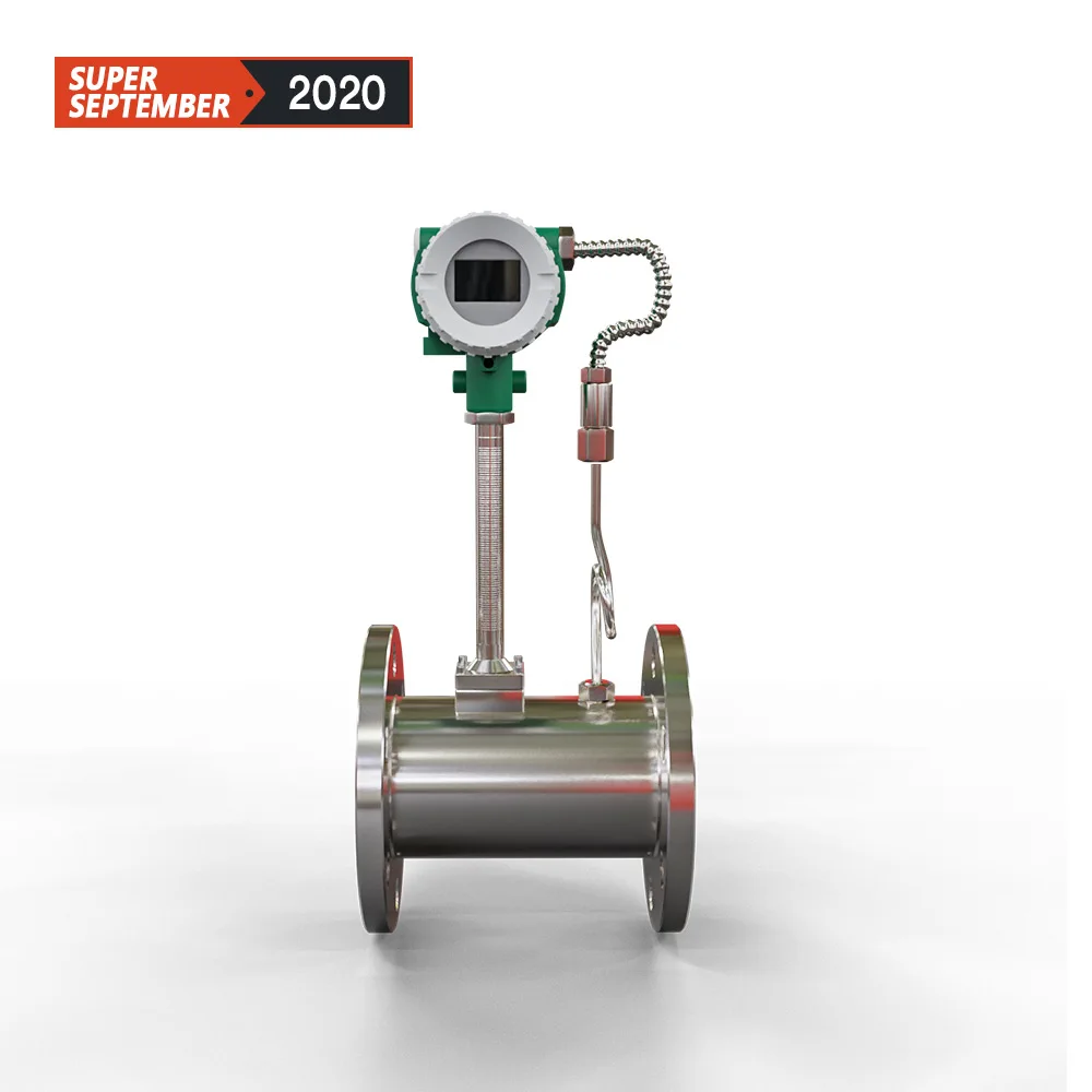 

Kaifeng High Temperature 4-20ma Oxygen Flowmeter 1'' Gas Air Steam Vortex Flow Meter Flujometros