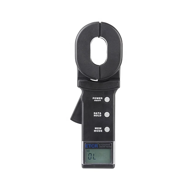 

ETCR2000 automatic shifting clamp earth resistance tester with function