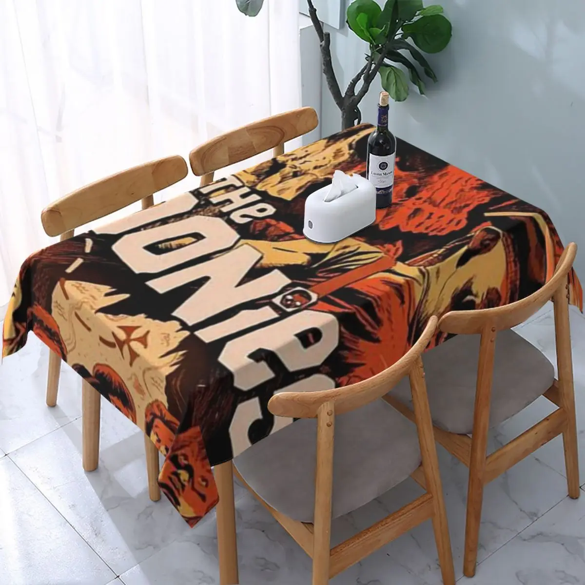 

Goonies Pop Art Tablecloth Skull Pirate Elegant Custom Table Cover Outdoor Wholesale Decoration Polyester Table Cloth