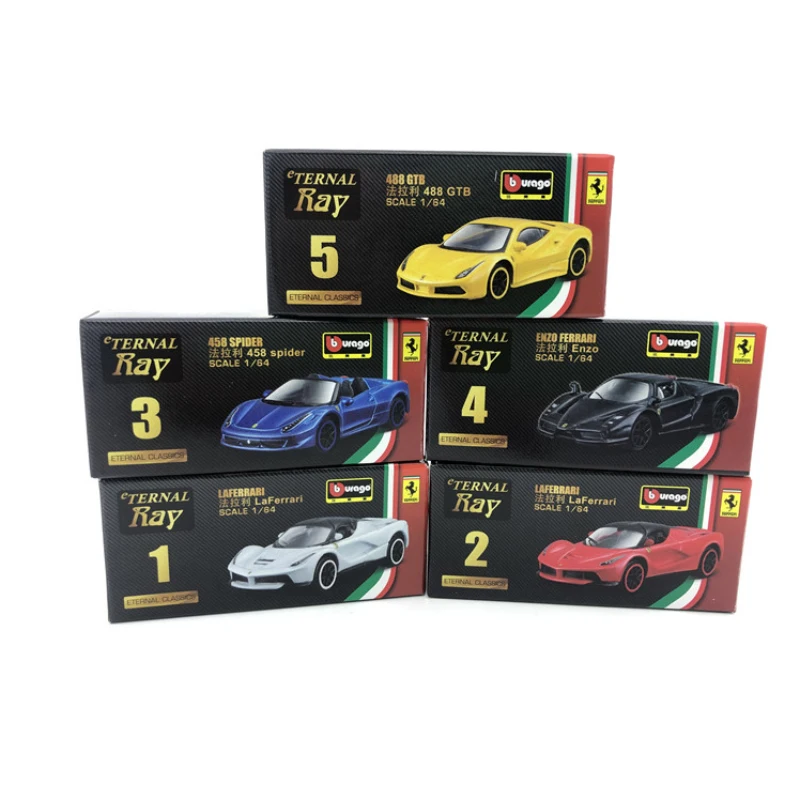 

Модель Автомобиля Ferrari Rafa 1/64 под давлением в масштабе 458, модель игрового Автомобиля Ferrari Enzo из сплава, коллекционный подарок для взрослых для детей