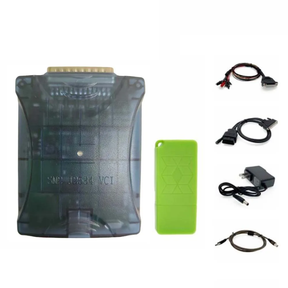 SM2 PRO J2534 VCI прозрачный корпус зеленой доски автомобильный диагностический