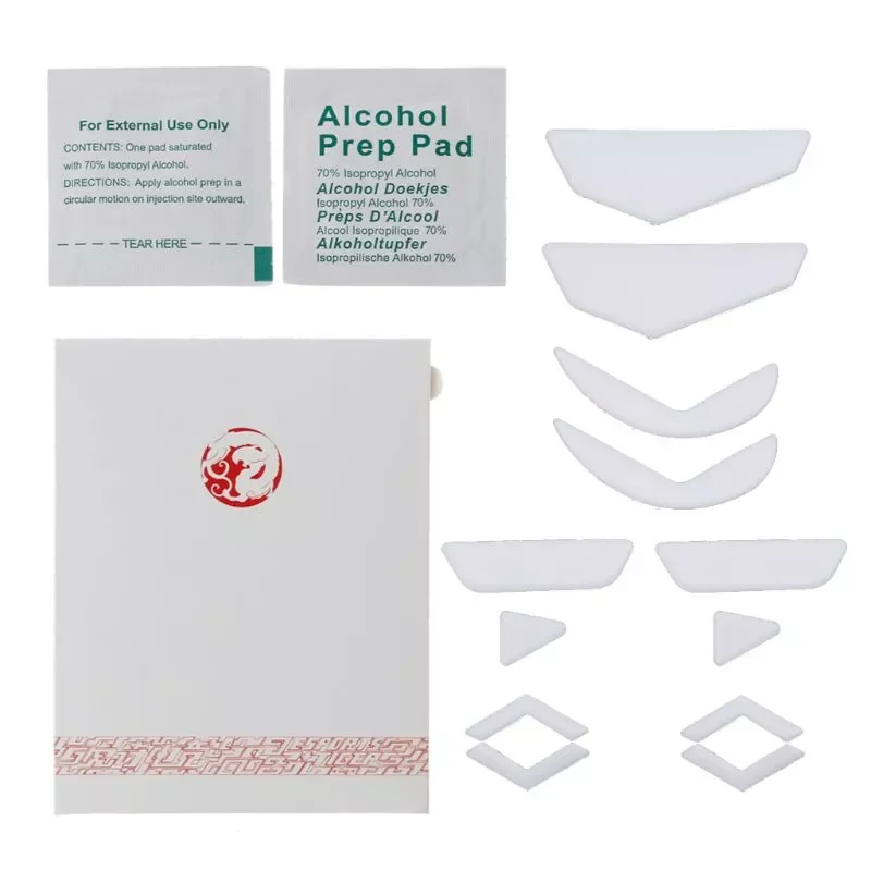 

Игровая мышь 2 компл./упак. Tiger, мышь для ног, коньки для Logitech G502, лазерная мышь, белая мышь, скользит по краям