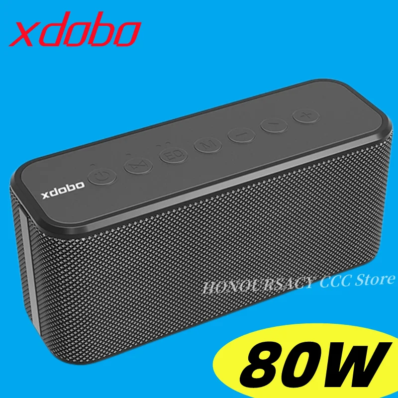 

Xdobo X8 Plus 80 Вт портативная беспроводная Bluetooth Колонка TWS сабвуфер и емкость батареи 10400 мАч четыре ядра функция внешнего аккумулятора