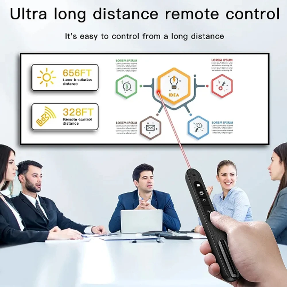 Беспроводной презентатор красная лазерная ручка для переворачивания страниц 2 4G