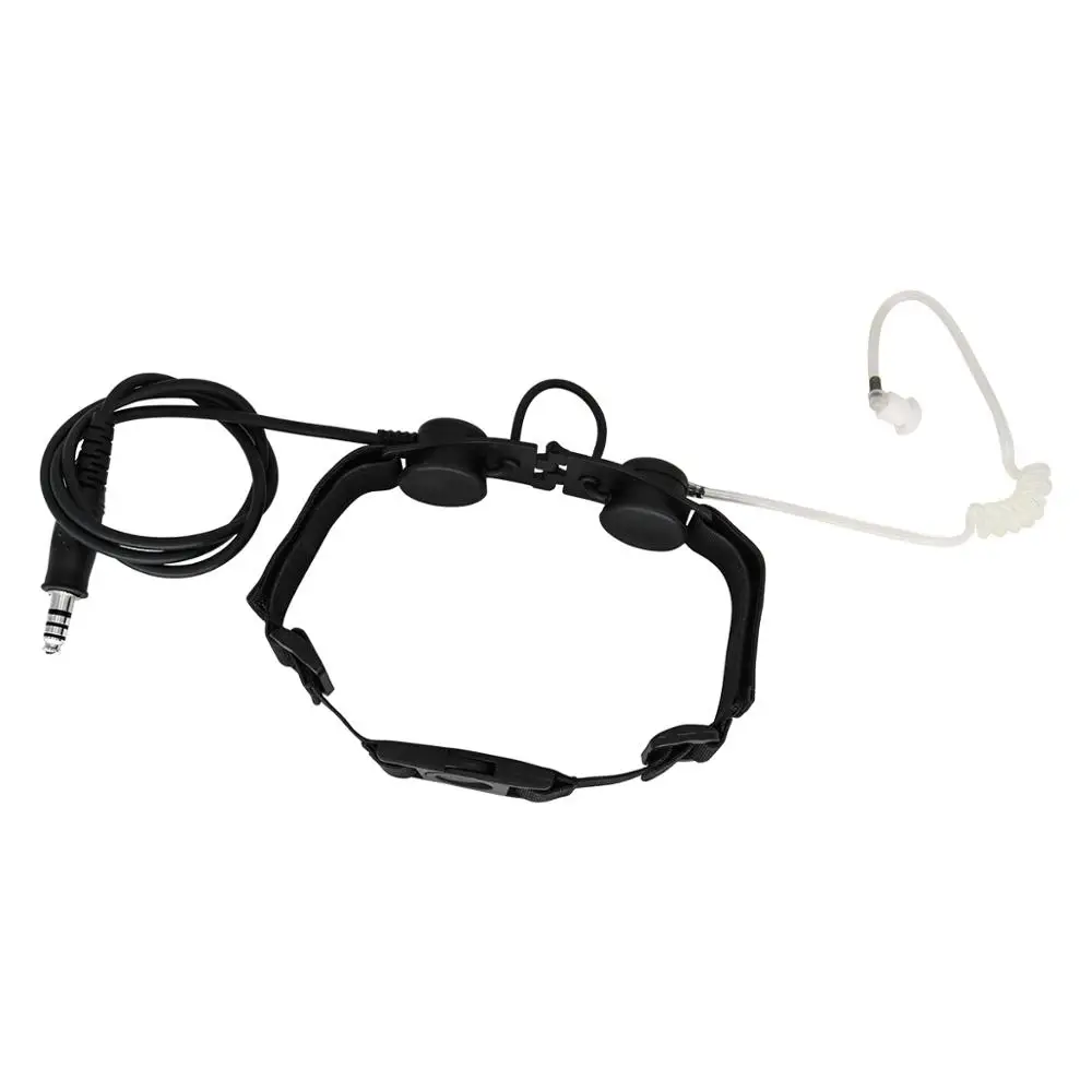 Tactical Throat Headset Outdoor Portable Neckline Tactical Throat Microphone Vacuum Sound CS Headset +tactical PTT U94 PTT