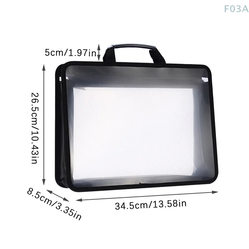 Прозрачная Сумка для документов формата А4 вместительные водонепроницаемые