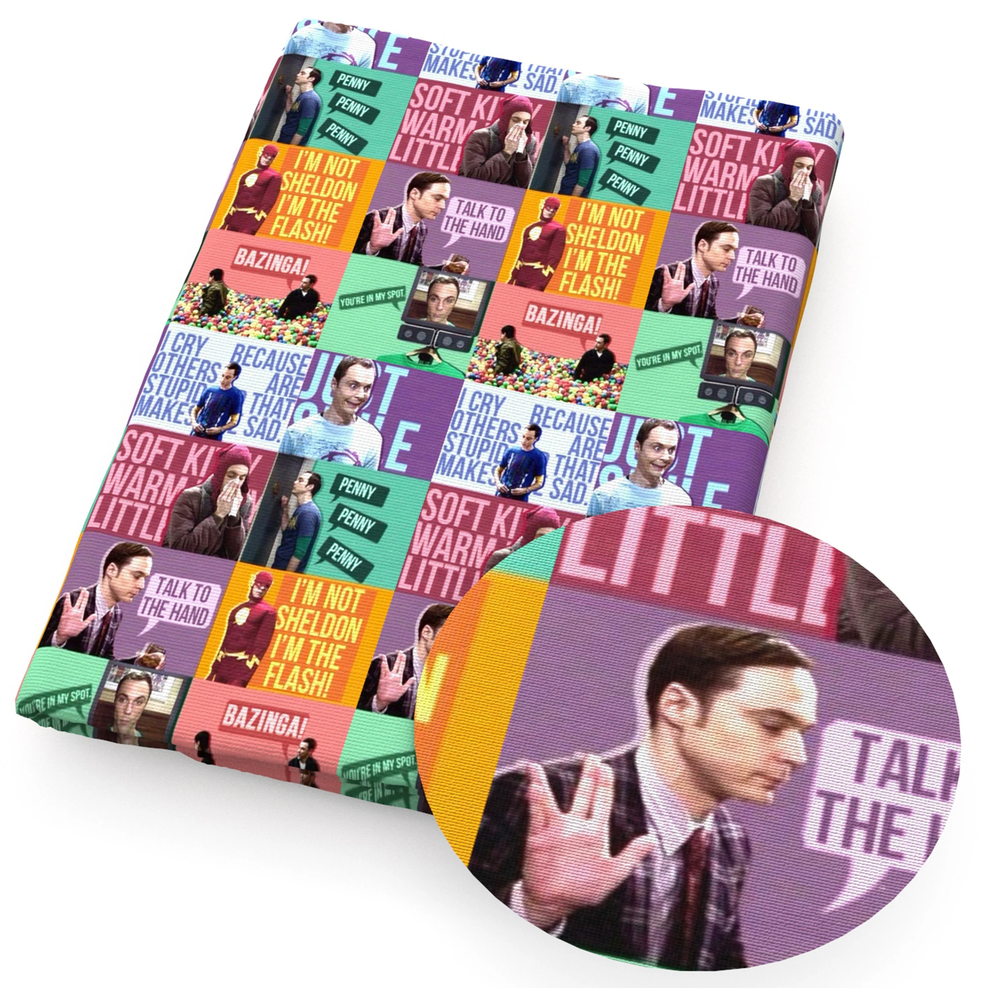 50*145 см мультяшная птица пэчворк Полиэстер хлопчатобумажная ткань для шитья