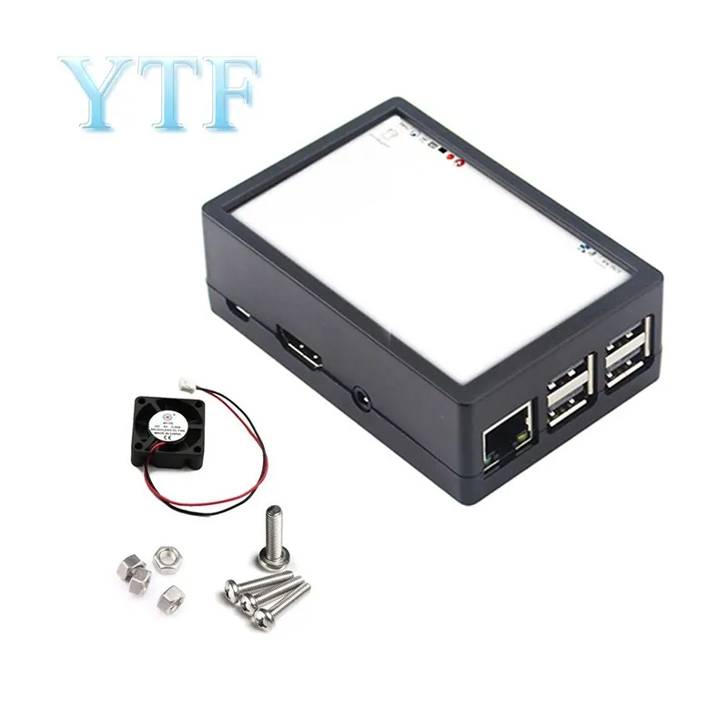 Can Be Installed With Cooling Van 2 In 1 Chassis ABS Box 3B+ 3.5 Inch Touch Screen Display Shell for Raspberry Pi 