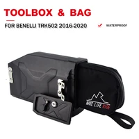 motorcycle 5 liters toolbox for benelli trk502 trk 502 trk 502 tool bag left side bracket plastic box 2016 2017 2018 2019 2020