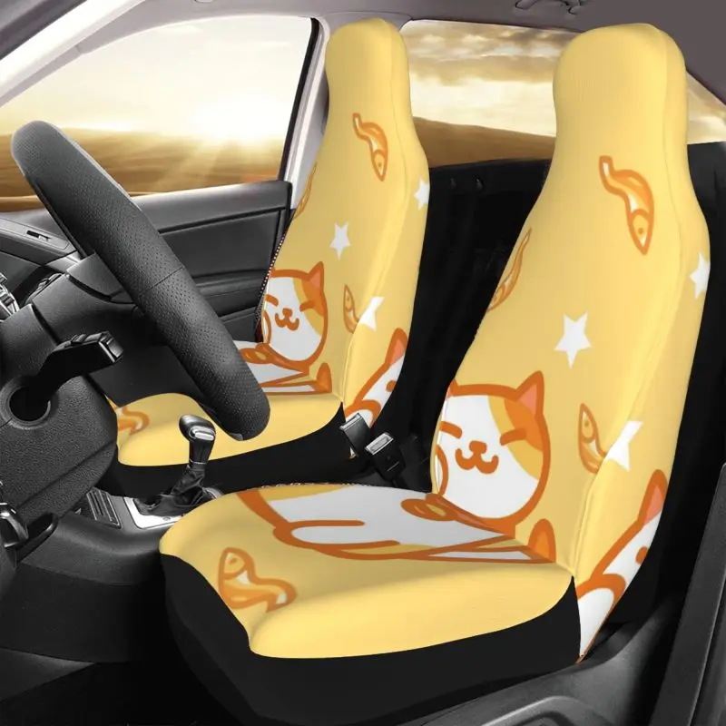 

Orange Cats Car Seats Covers, Grunge Gothic Car Seats Protector, Car Accessories, Car Seat Upholstery Set Car Seat Covers 2 Pcs