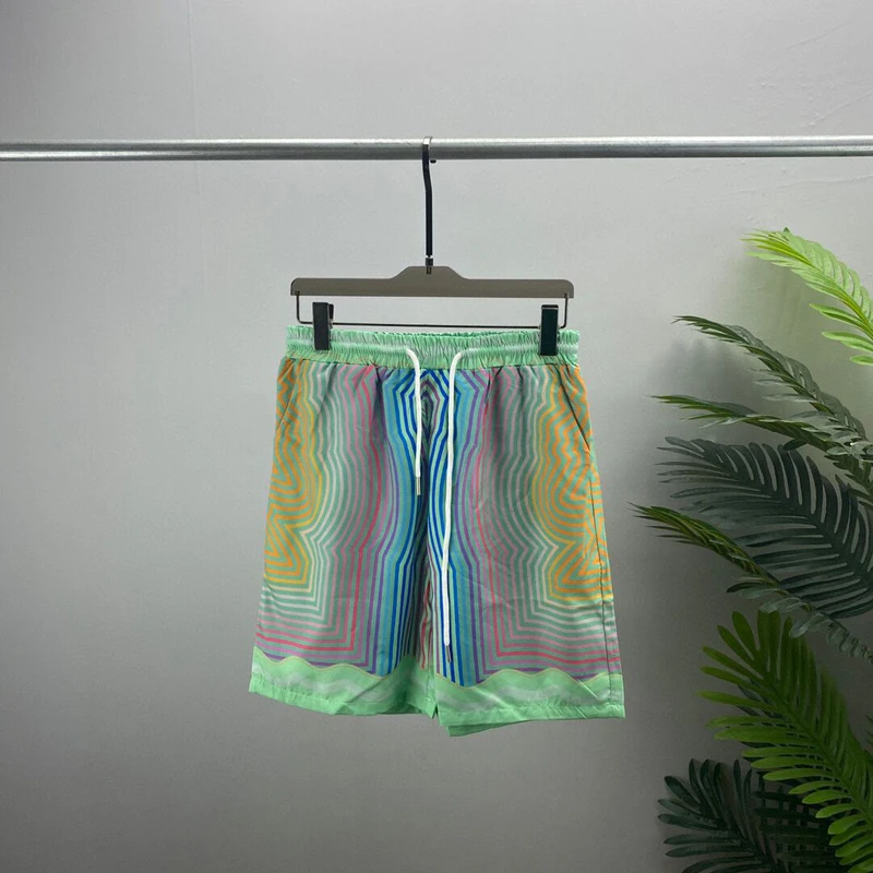 

Новые мужские плавки, быстросохнущие пляжные шорты с карманами, короткие плавки с сеткой, одежда для плавания, купальные костюмы