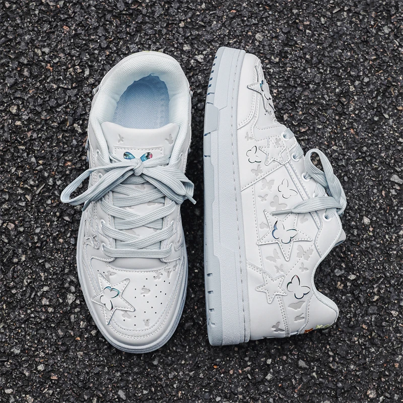2024 новые удобные туфли со звездами-бабочками мужские и женские классические