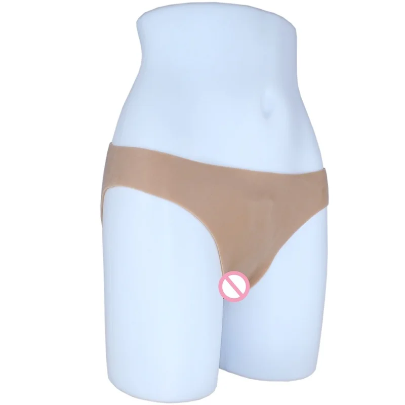 Silicona Vagina Bragas Realista Shemale Crossdressing Transexual Artificial Fake Lingerie Butt Enhancer