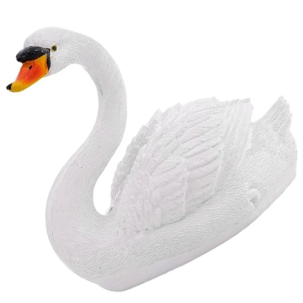 

Outdoor Home Decor Floating Swan Statue Pool Decors Garden Decorative Decorate 20x17.5cm White Resin Decorations Party