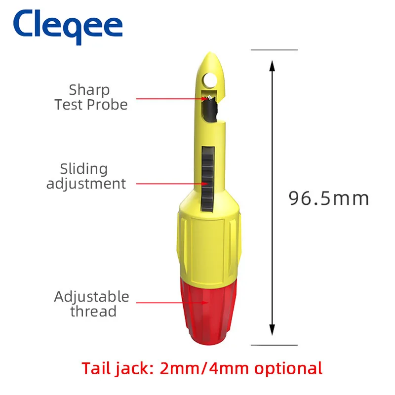 Cleqee P30039 2 шт. изоляционный проволочный прокол Пробивной зонд тестовый зажим с