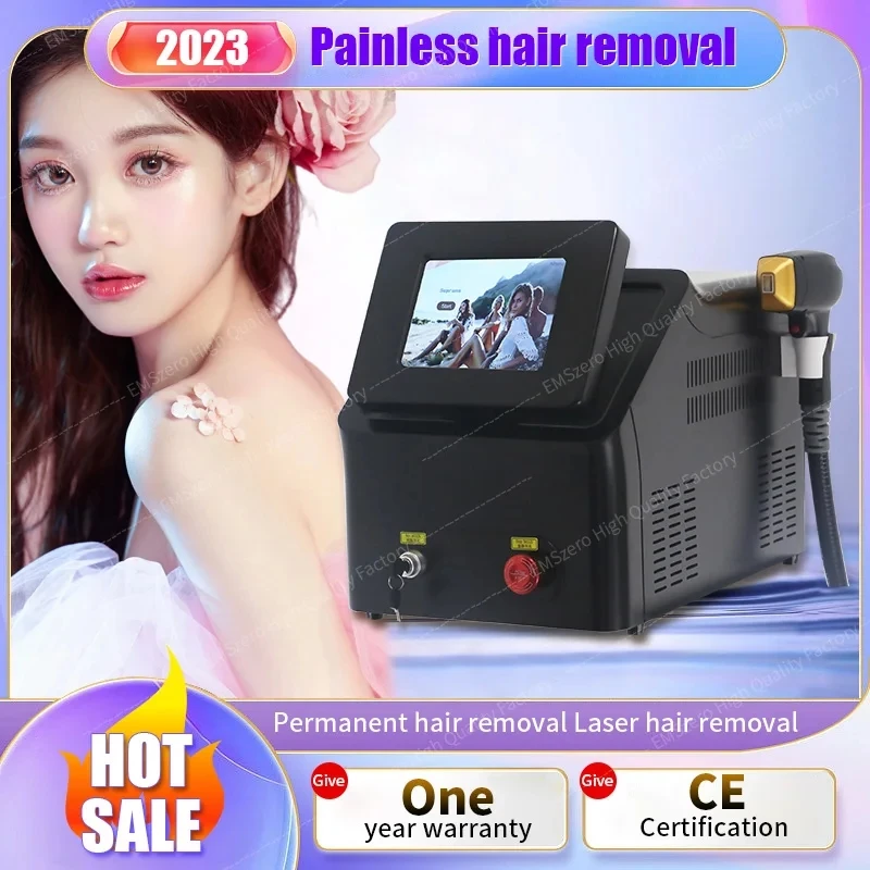 

Аппарат для удаления волос La-ser, профессиональный диод с тремя длинами волны, безболезненно, перманентный, портативный, 808 нм, 755 нм, 1064 нм