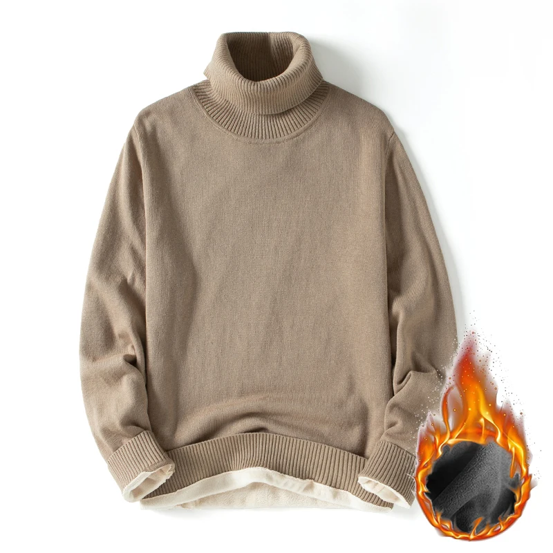 

Мужская вязаная водолазка Huncher, мужской свитер, осень 2021, винтажный однотонный простой пуловер, джемпер, мужские свитера в Корейском стиле для мужчин