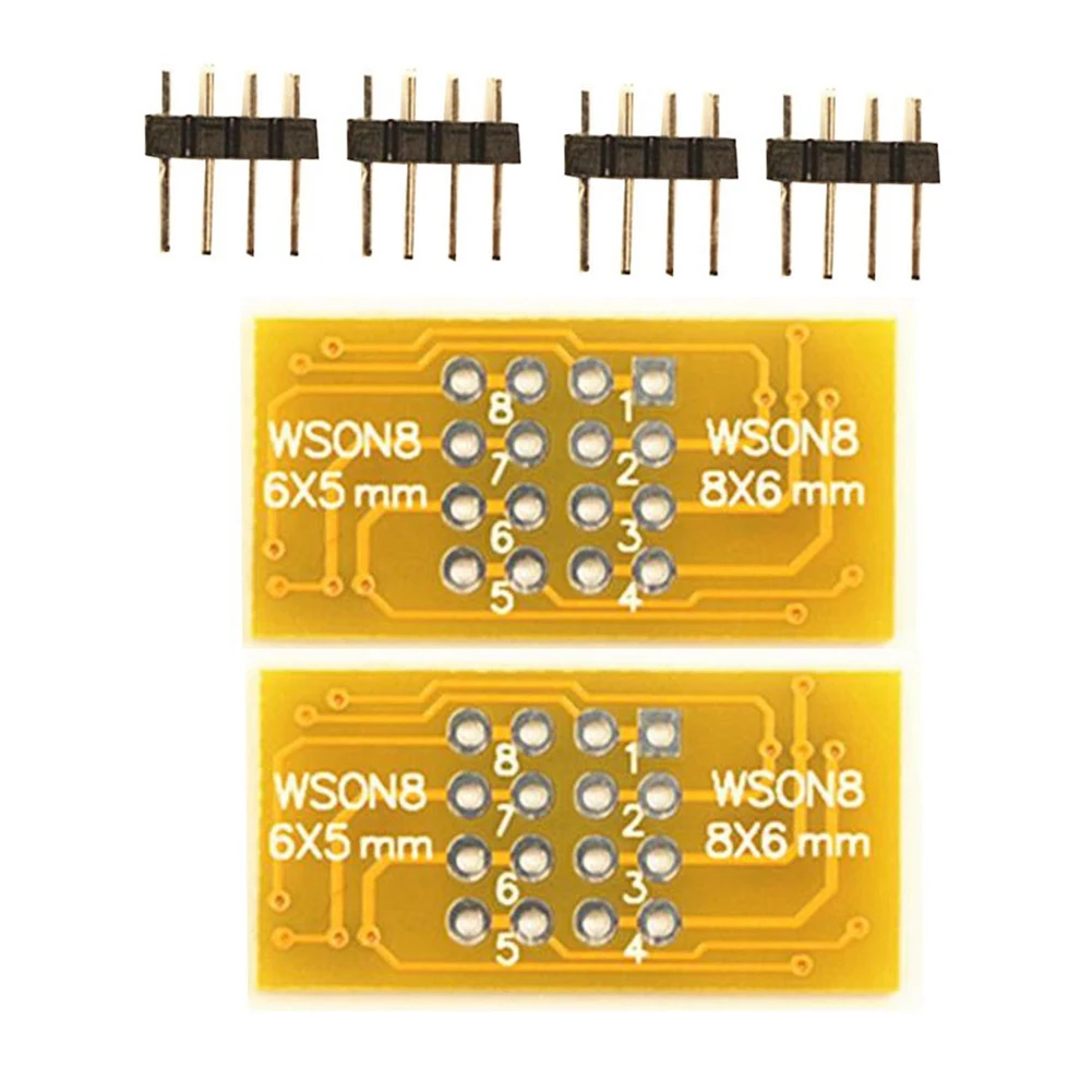 2 шт. адаптер для программатора WSON8 к DIP8 плата адаптера QFN8/DFN8 и разъему WSON8/MLF8