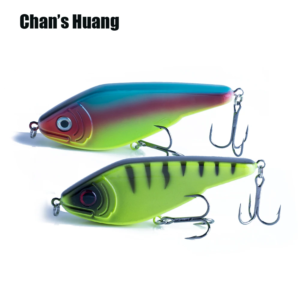 

Chan's Huang Slider Glider Jerkbait 12cm 52g Sinking Crankbait Wobblers Hard Artifical Fishing Lures for Pike Musky Bait Tackle