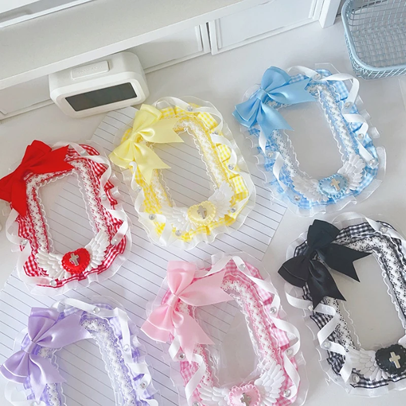 Держатель для фотокарточек с бантом на рукаве тканевый кулон сделай сам