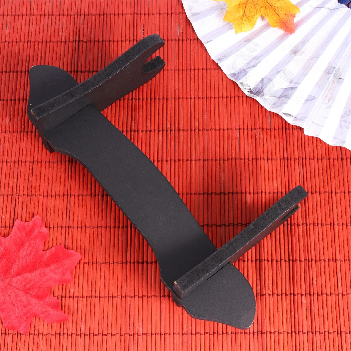 

Stand Display Holder Fan Organiser Folding Hand Decorative Shelf Katana Tier Black Single Wood Handy Sturdy Base