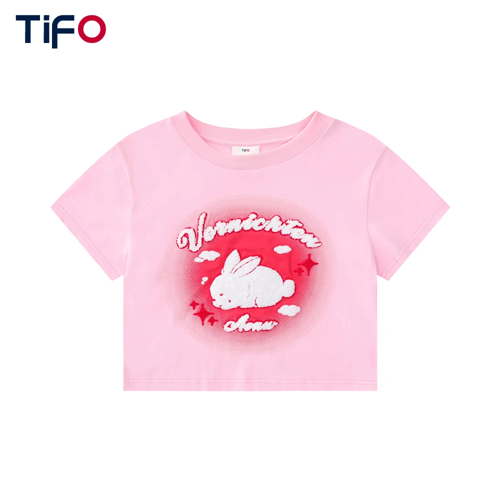 

Женская футболка с коротким рукавом и круглым вырезом