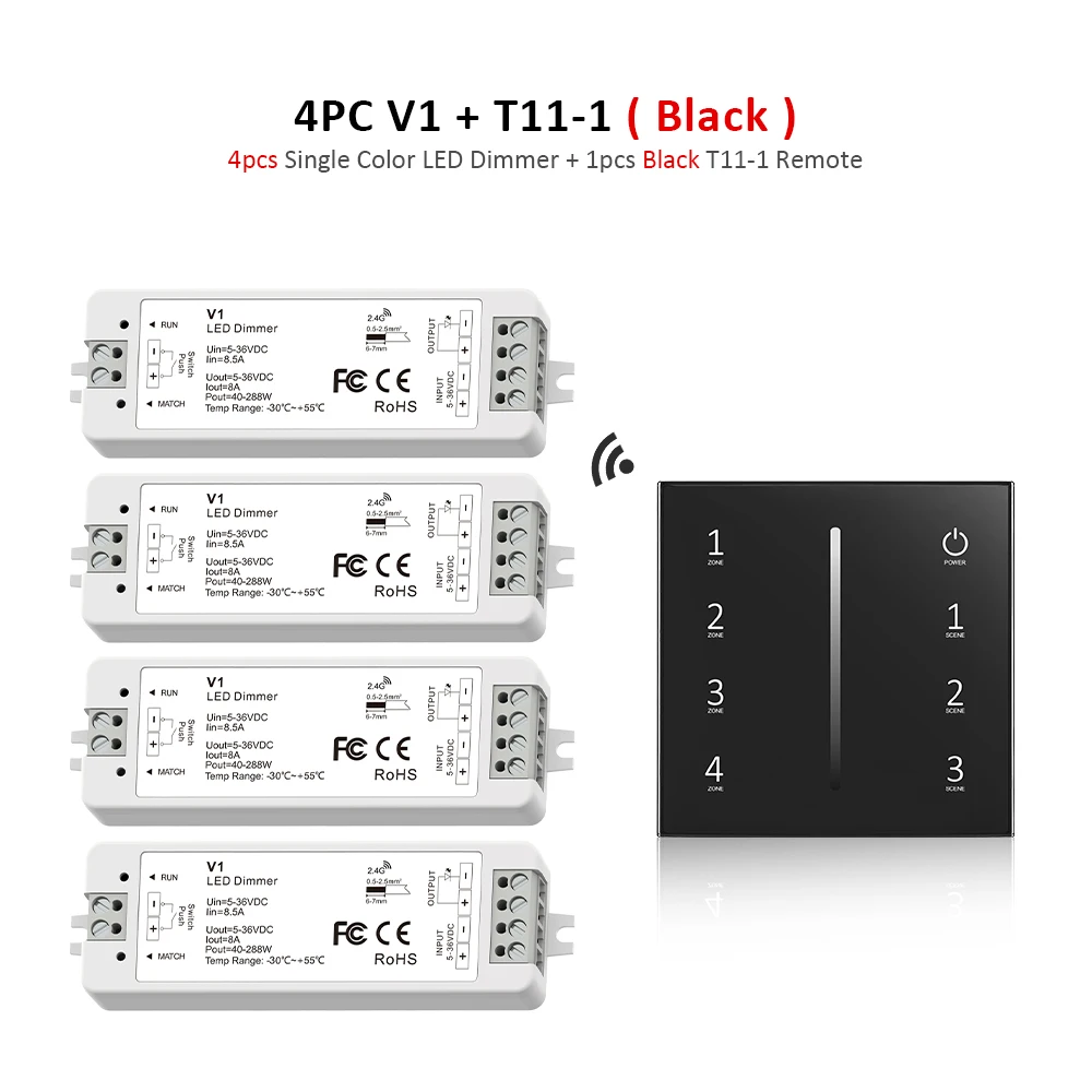 

Беспроводной диммер MJJC для светодиодной ленты 5-36В