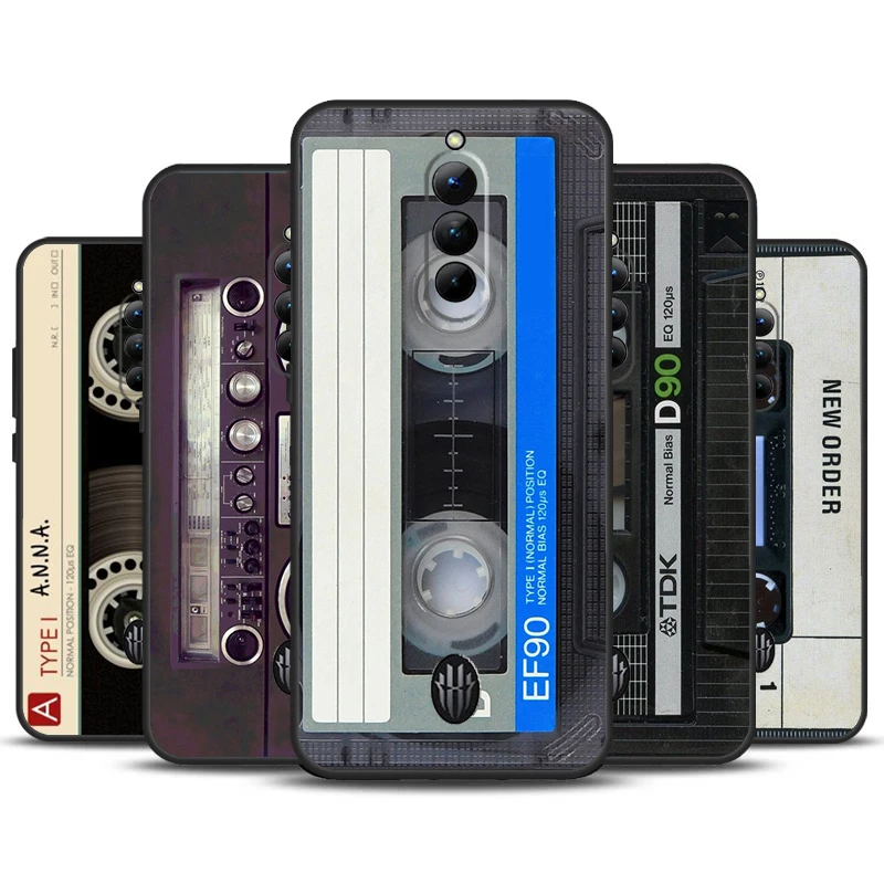 Чехол для старой кассеты магнитная лента красный Magic 8 8S 9 Pro Plus чехол телефона ZTE 6R