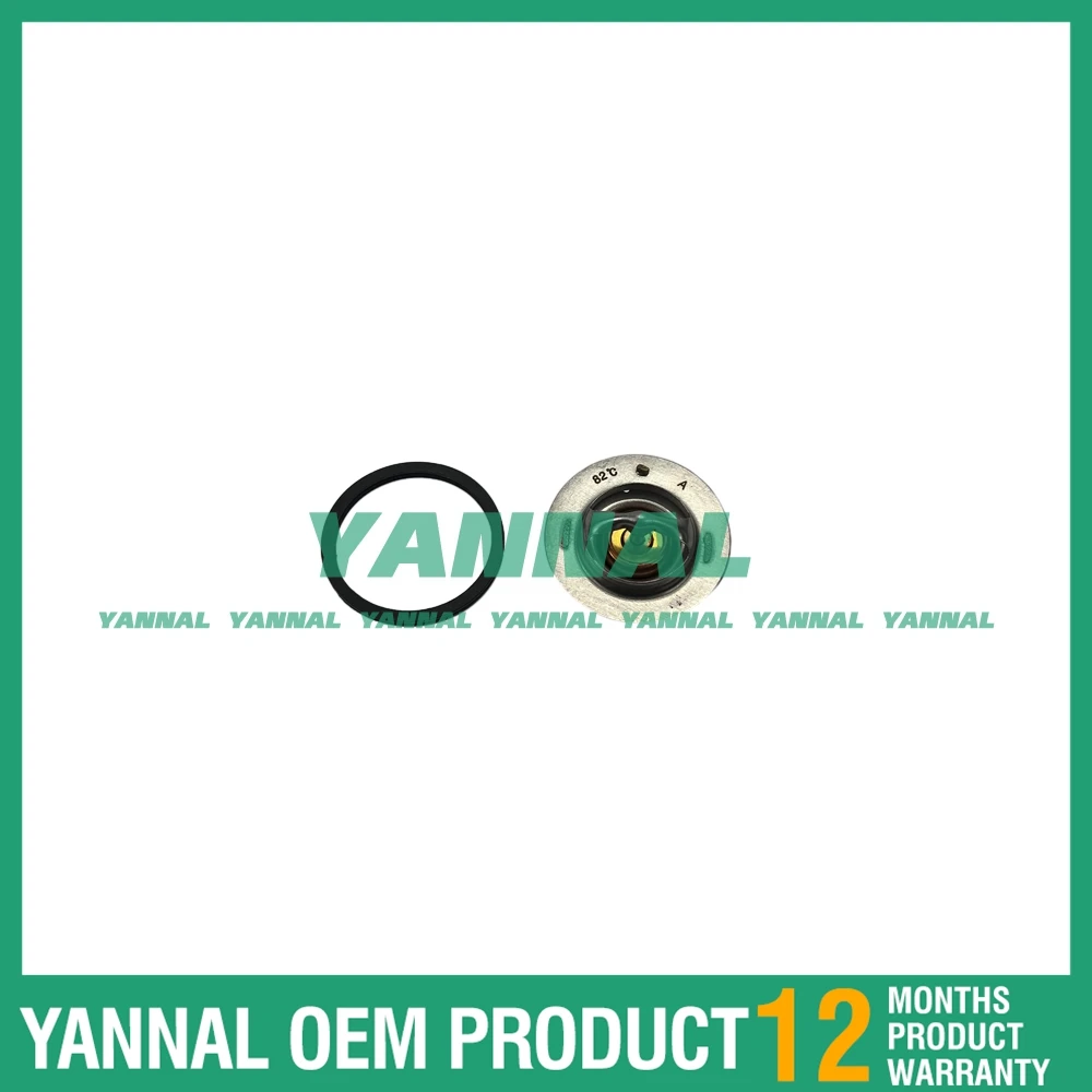 Новый термостат C201 82 °C для деталей двигателя экскаватора Isuzu D201