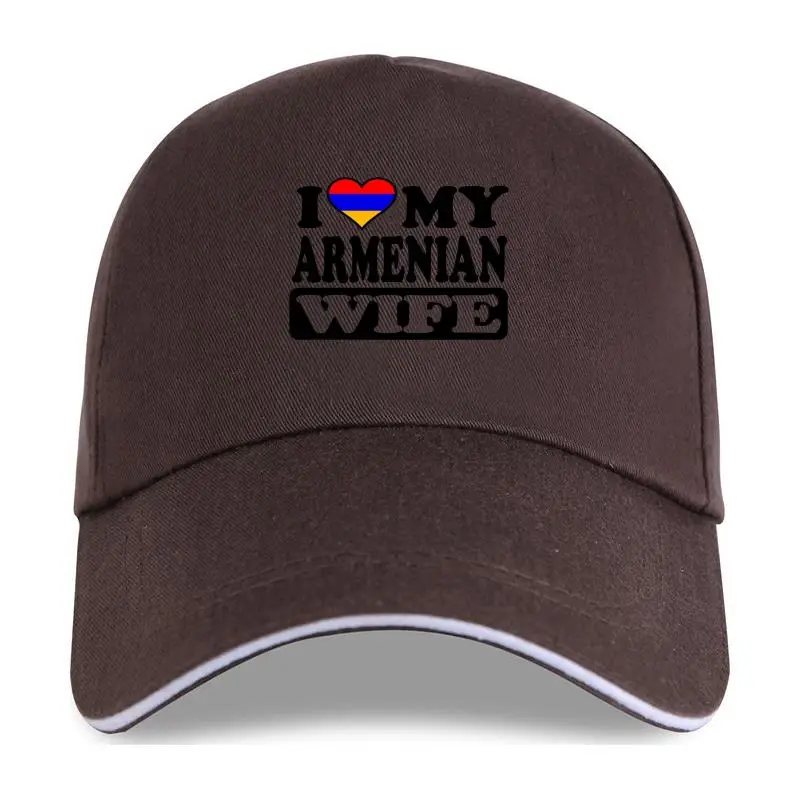 

Mens Funny Cool Novelty Armenian Wife Armenia Flag Joke Slogan Gifts Quality Men Printing Baseball cap