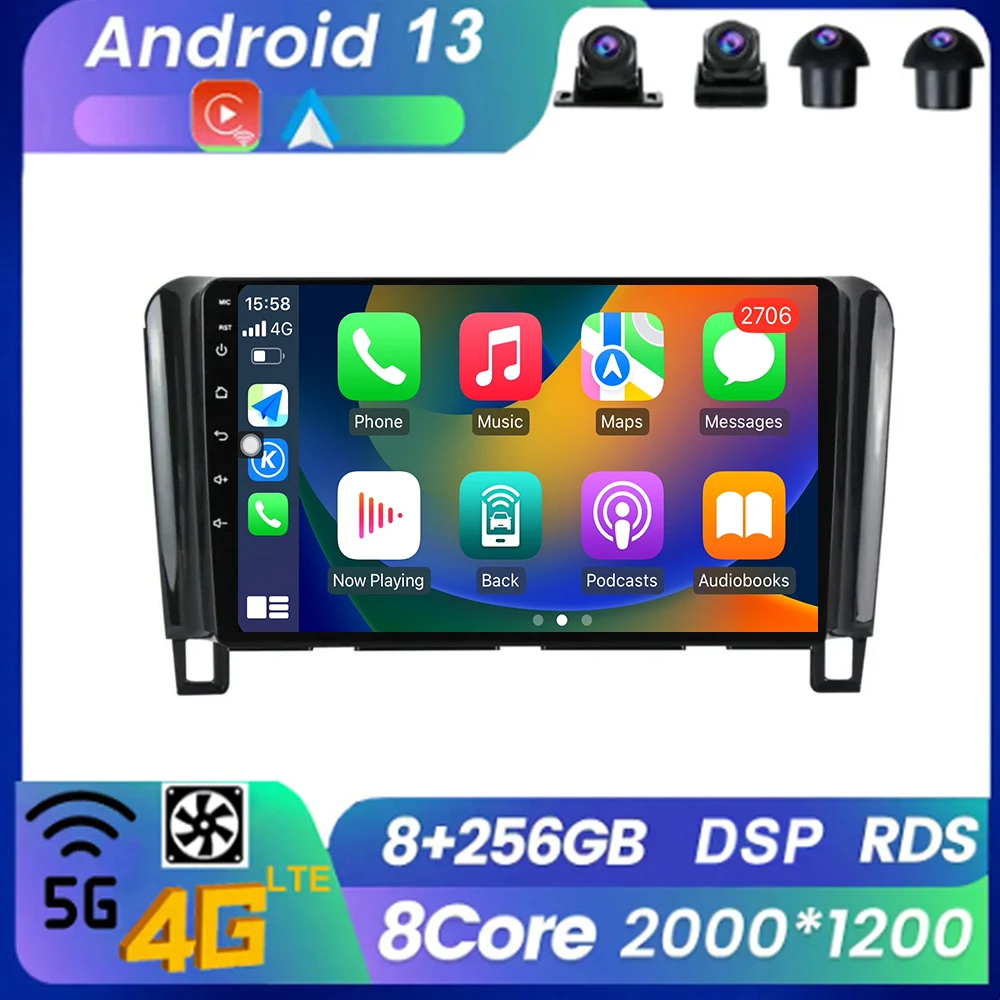 

Автомагнитола для Nissan сирена 4 C26 2010-2016, радио, Bluetooth, Wi-Fi, Android 13, Беспроводная мультимедийная Автомагнитола Carplay