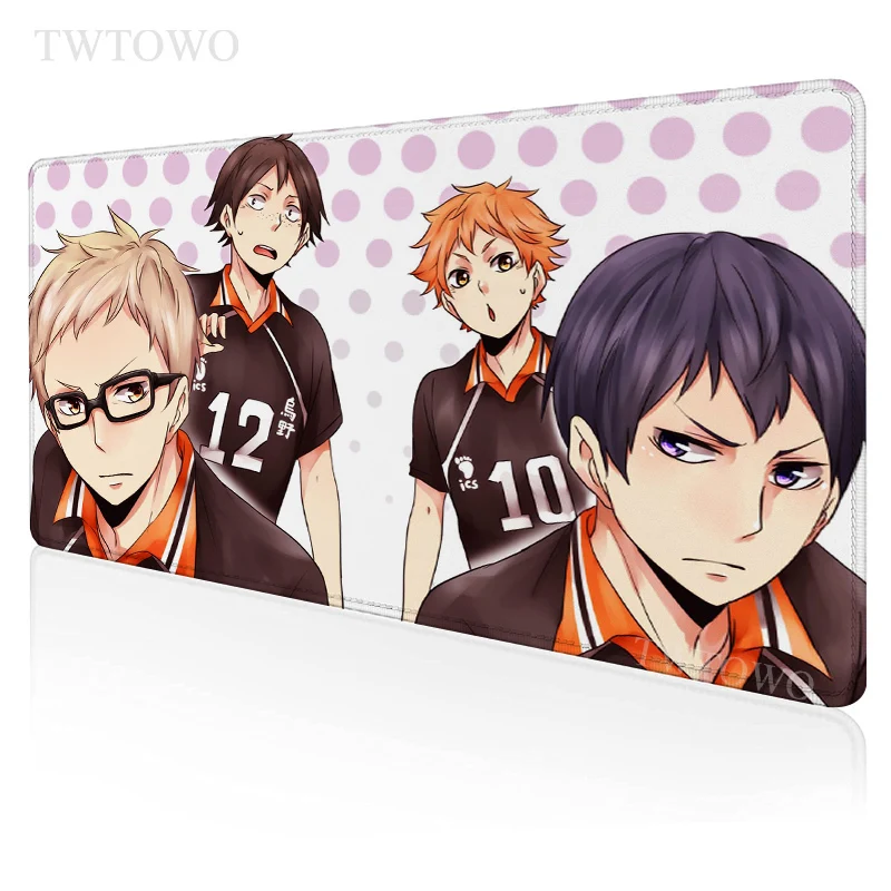

Anime Haikyuu Mouse Pad Gaming XL HD Home Large Mousepad XXL MousePads Office Anti Slip Natural Rubber Carpet Computer Table Mat