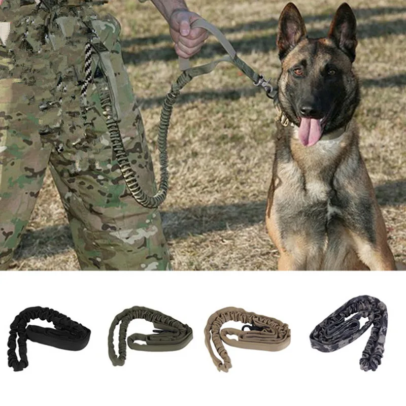 

Нейлоновый Тактический поводок для собак, 1000D, военная полиция, тренировочный поводок для собак, эластичные ошейники для домашних животных, ...